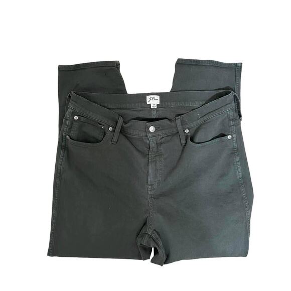 J.CREW Women's Vintage Straight Leg Denim Jeans green Size 34 - Picture 2 of 8